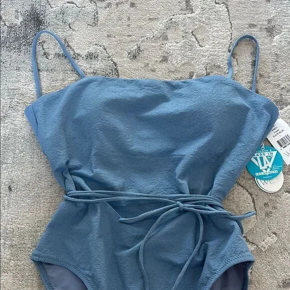 Blue One Piece Swimwear Classic Design